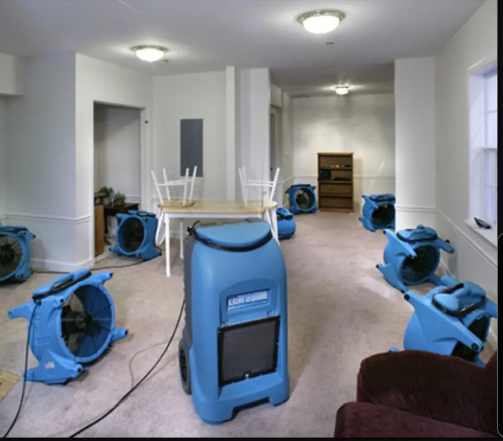 Air movers and dehumidifier setup for Water Extraction & Removal in Fort Stockton
