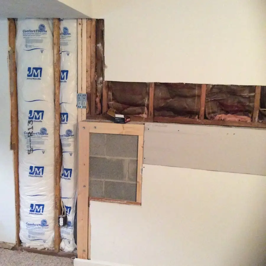 Wall insulation replacement during Basement Flood Cleanup in Fort Stockton